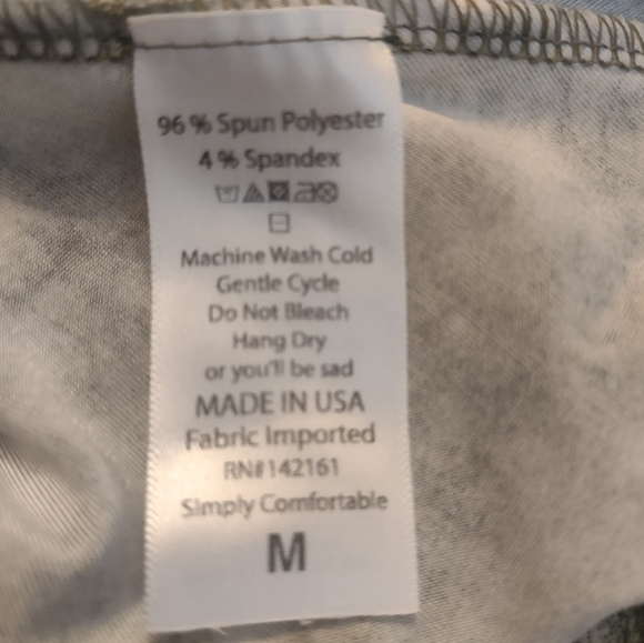 Lularoe women's green and white size medium soft stretchy skirt - Picture 4 of 5